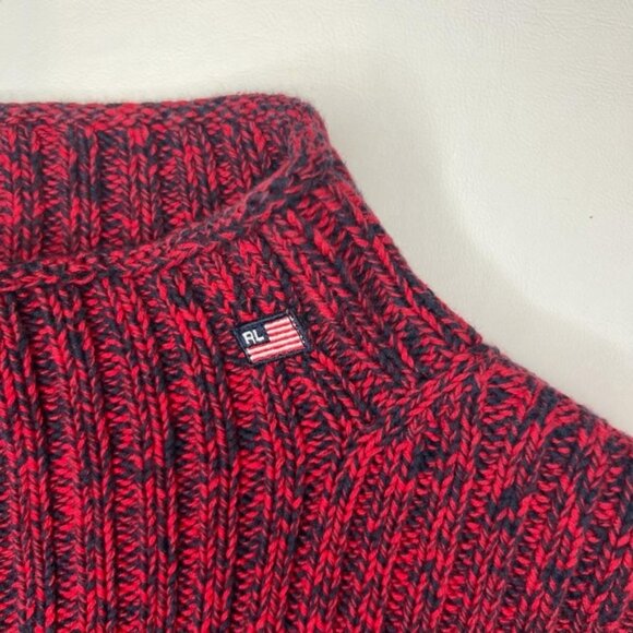 POLO JEANS CO. RALPH LAUREN VTG AUSTRALIA🇦🇺MADE Mock Neck Knit Pullover MEDIUM - Picture 7 of 10